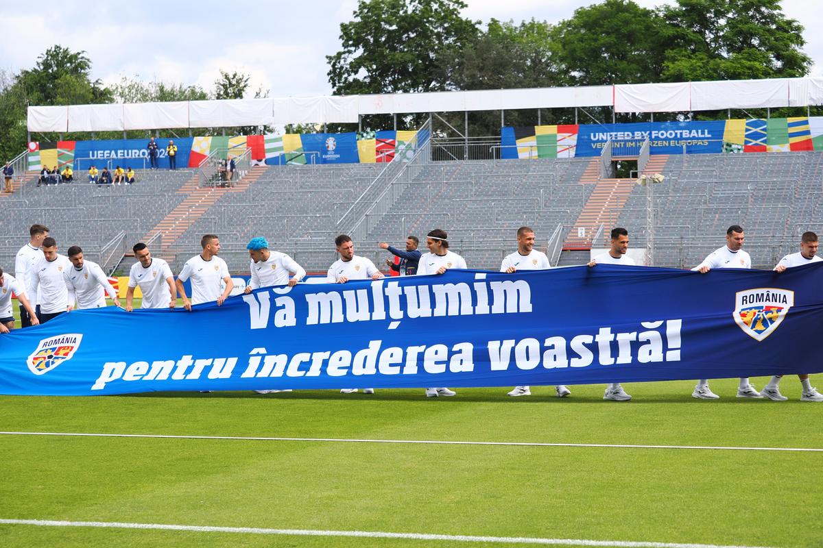 România, primul antrenament în Germania