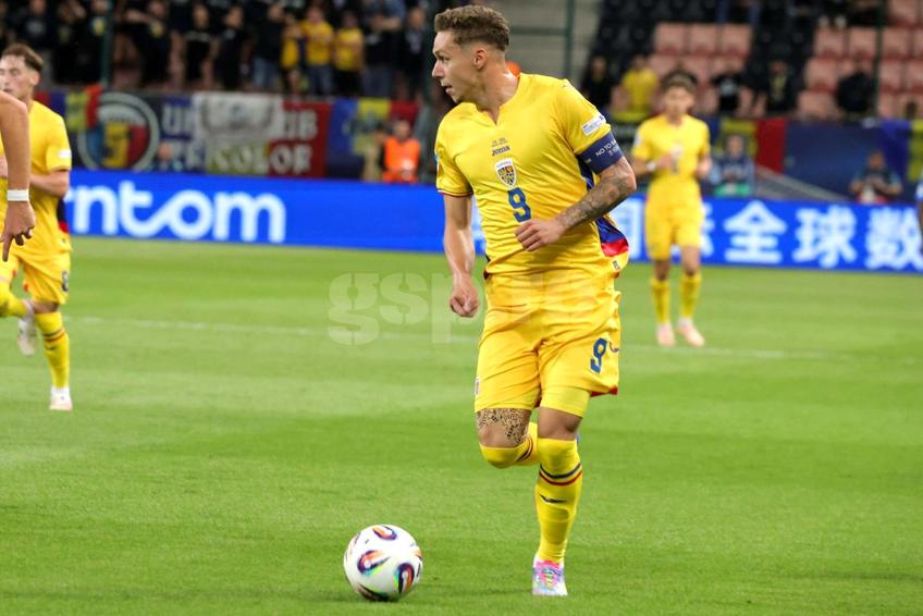 Louis Munteanu, în Italia U21 - România U21. FOTO: Ionuț Iordache