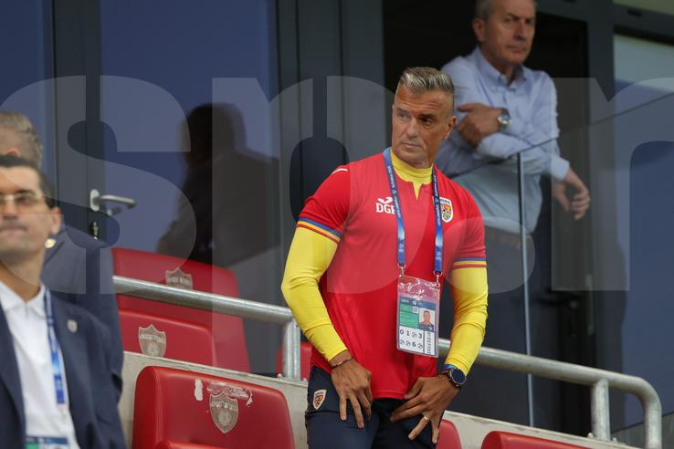 Daniel Pancu, în tribune la Italia U21 - România U21 / Foto: Ionuț Iordache GSP