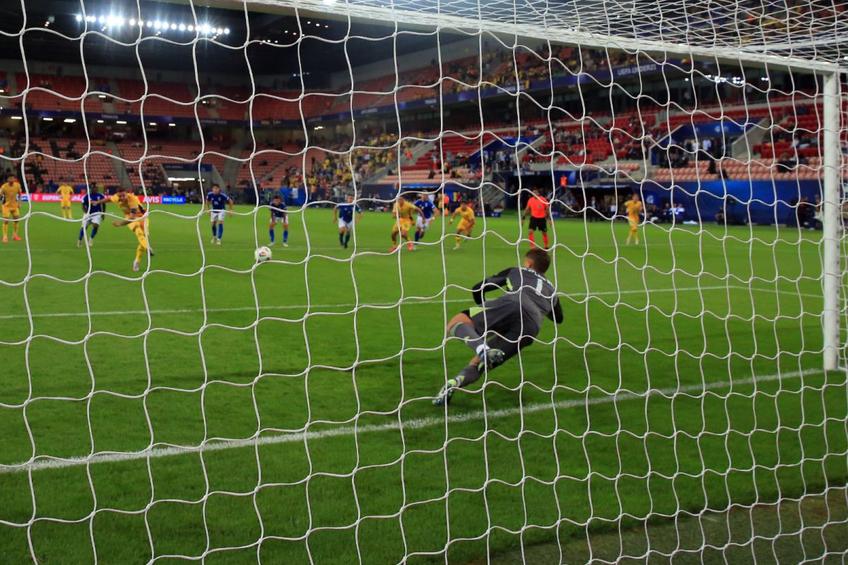Louis Munteanu a ratat un penalty în Italia U21 - România U21 / Foto: Ionuț Iordache GSP