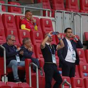 Oficialii FRF, în frunte cu Răzvan Burleanu, la Italia U21 - România U21 // foto: Ionuț Iordache (GSP)