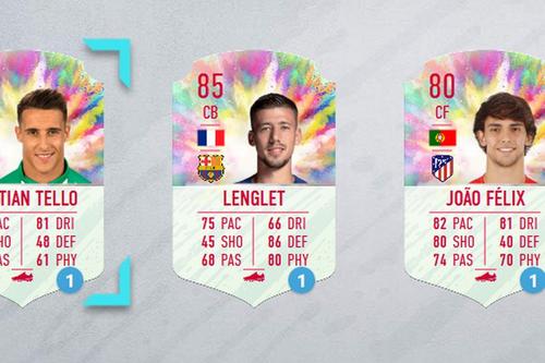 Fanii FIFA 20 au de ales între Tello, Lenglet și Felix // sursă foto: fifaultimateteam.it