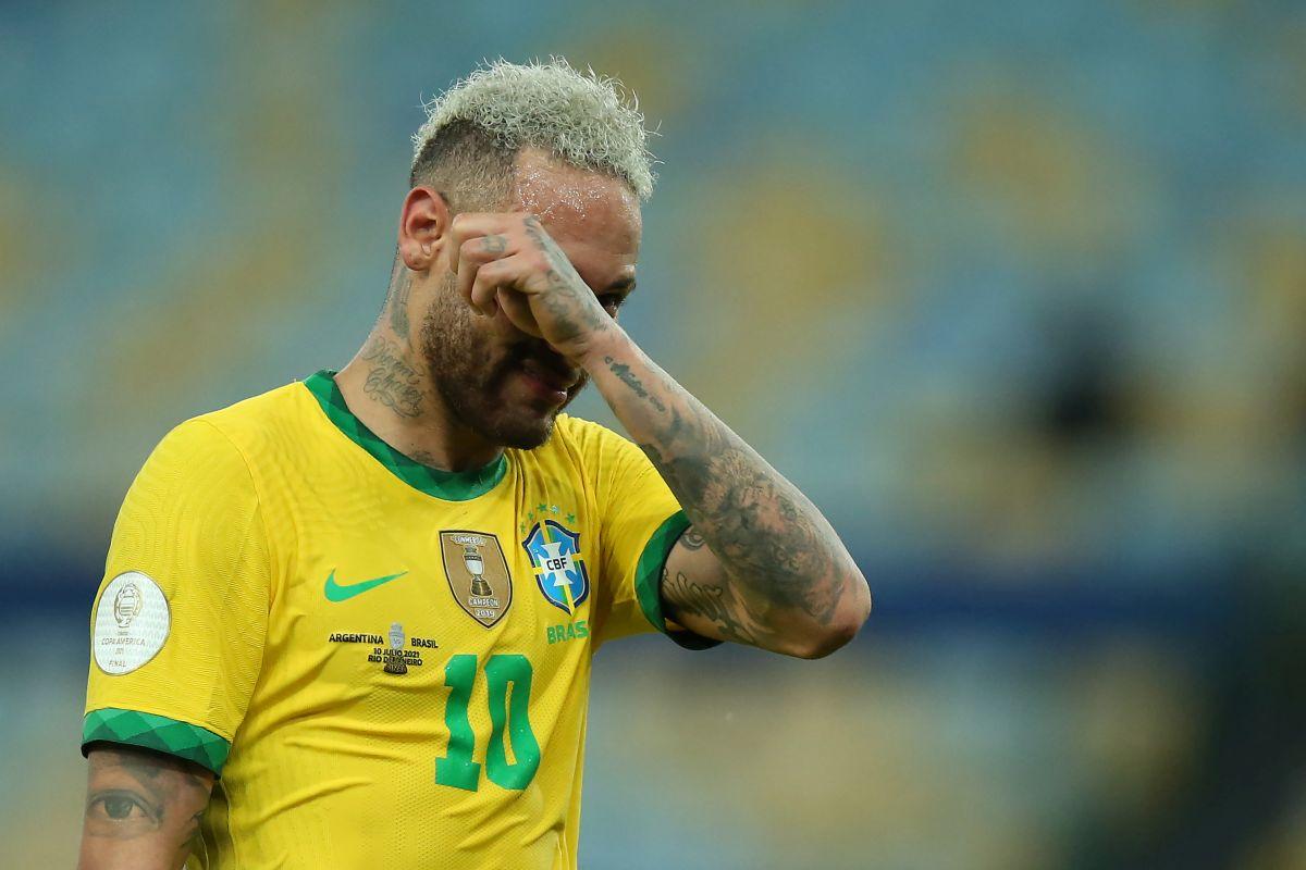 Imagini sfâșietoare cu Neymar, după eșecul din finala Copa America: brazilianul a plâns în hohote