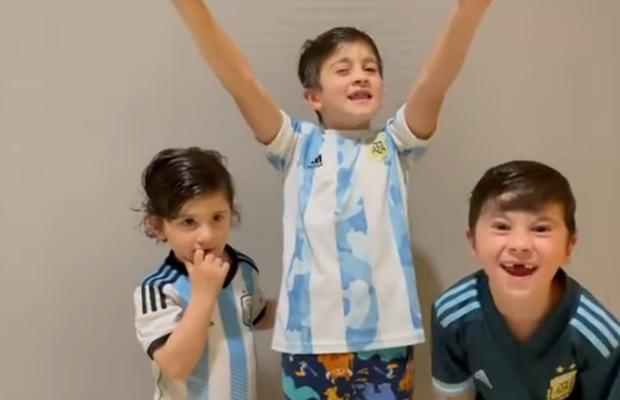 Copiii lui Messi, show după succesul Argentinei din Copa America! Videoclip viral postat de soția fotbalistului