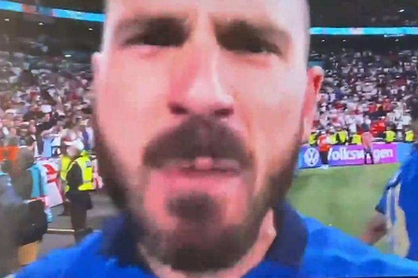 Leonardo Bonucci (34 de ani) s-a descătușat după finala EURO // foto: captură Twitter