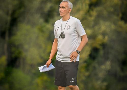 Adrian Iencsi, la antrenamentul Rapidului/ FOTO: Facebook @Rapid
