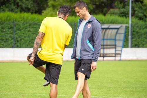 În dreapta, Andrei Nicolescu, acționar la Dinamo // foto: Facebook @ Dinamo București