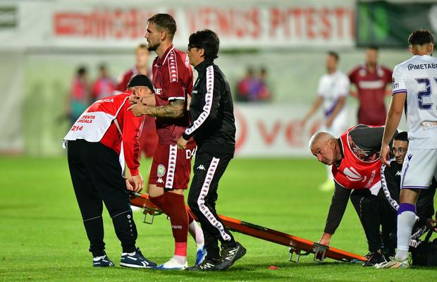 „Durerea a fost intensă!” » Elvir Koljic s-a prăbușit pe gazon după o intrare dură și a spus totul după meci: „Am plăcuța în picior!”