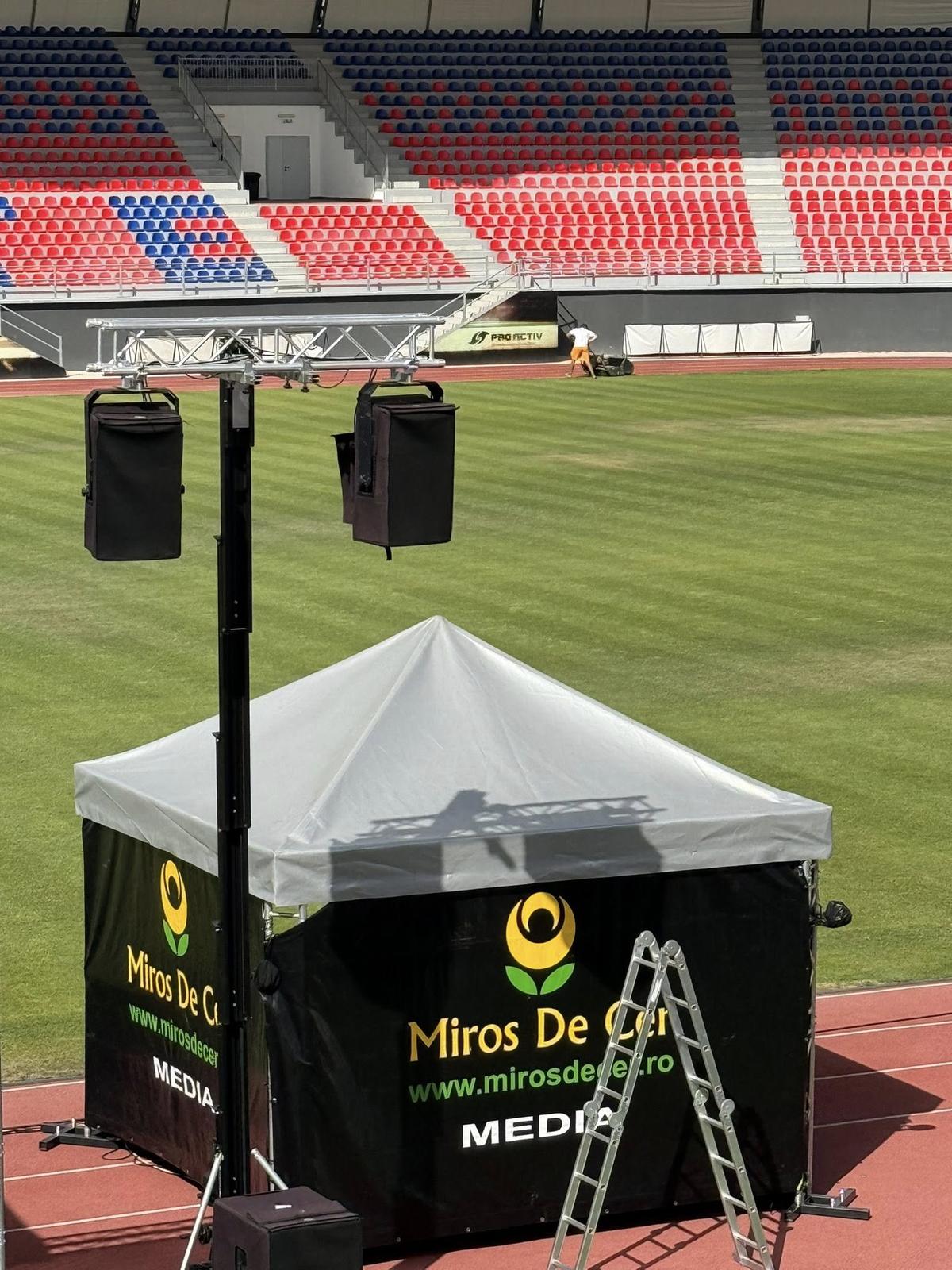 Cum arată gazonul stadionului „Eugen Popescu” din Târgoviște