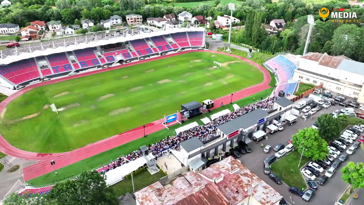 Cum arată gazonul stadionului „Eugen Popescu” din Târgoviște