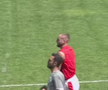 George Pușcaș a ieșit la antrenamente în timpul amicalului celor de la Dinamo cu Ștefăneștii de Jos // capturi 48 TV