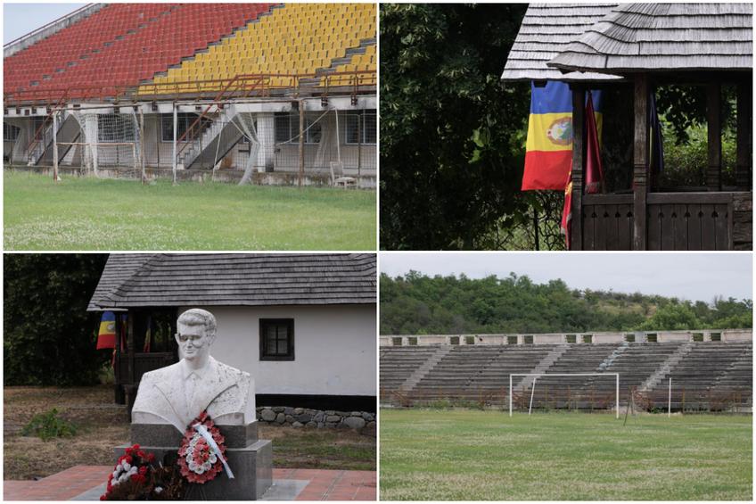 GSP a vizitat stadionul din satul natal al lui Nicolae Ceaușescu » Ce a mai rămas din megalomania comunistă de la Scornicești