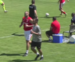 George Pușcaș a ieșit la antrenamente în timpul amicalului celor de la Dinamo cu Ștefăneștii de Jos // capturi 48 TV