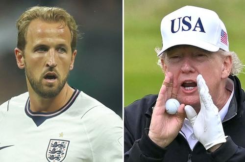 Harry Kane a jucat golf cu Donald Trump în urmă cu un an și jumătate // foto: X @The Athletic