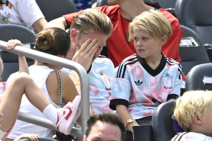 Kevin de Bruyne la finalul meciului Spania - Belgia // foto: Imago