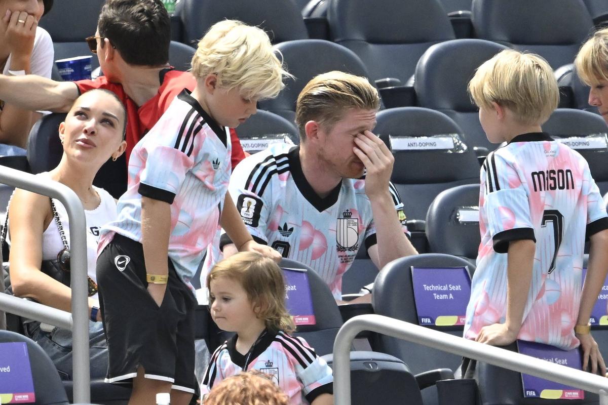 Kevin de Bruyne la finalul meciului Spania - Belgia // foto: Imago