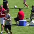 George Pușcaș a ieșit la antrenamente în timpul amicalului celor de la Dinamo cu Ștefăneștii de Jos // capturi 48 TV