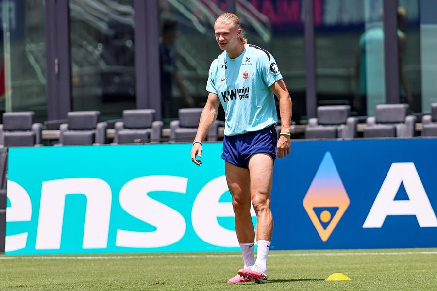 Erling Haaland, antrenament înaintea meciului cu Anglia // foto: Imago Images Ce a avut de spus Erling Haaland înaintea șocului Anglia - Norvegia