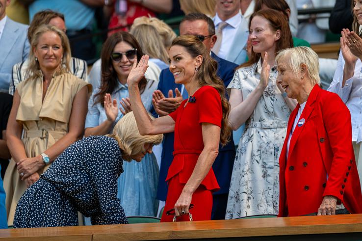 Simona Halep și Dorin Mateiu, în loja regală la Wimbledon! Imagini de la finala de sâmbătă