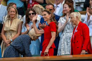 Simona Halep și omul de afaceri Dorin Mateiu, prima apariție publică împreună » Fotografiați în loja regală de la Wimbledon, lângă Prințesa Kate și Sharapova