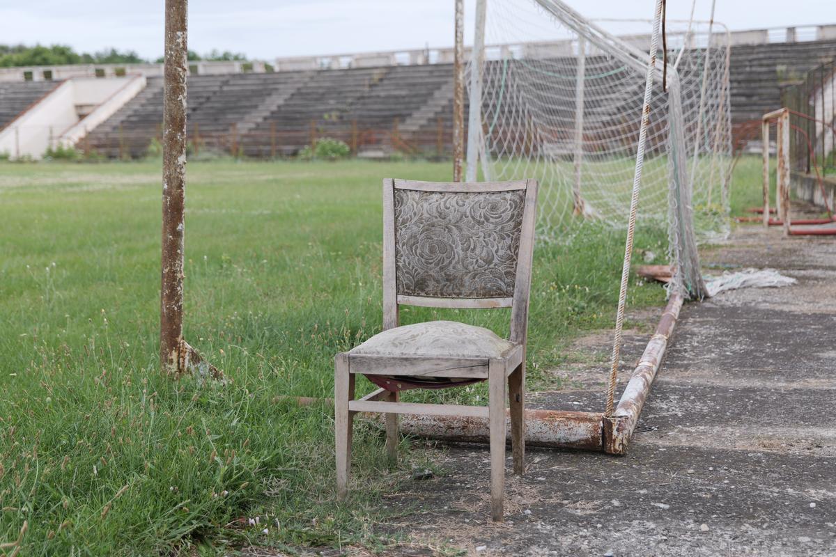 Cum arată stadionul din Scornicești // foto: Andrei Furnigă (GSP)