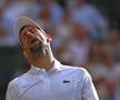 Novak Djokovic în semifinala pierdută la Wimbledon // foto: Imago