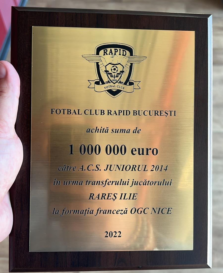 Placheta primită de la Rapid, alături de milionul de euro pe Rareș L-a propulsat pe Rareș Ilie în fotbalul mare, a încasat un milion de euro și ține să asigure: „Am toată structura necesară pentru performanță. Rareș este beton mental”