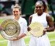 Simona Halep și Serena Williams după finala Wimbledon 2019 // foto: Guliver/gettyimages