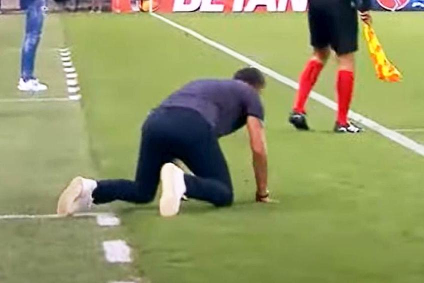 Nicolae Dică, înainte de golul de 1-0 din FCSB - Dunajska Streda