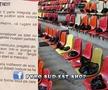 FOTO „Doar Dinamo București”, scenografie la FCSB - City