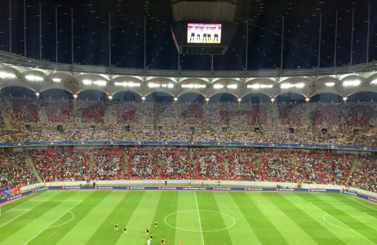 FOTO „Doar Dinamo București”, scenografie la FCSB - City