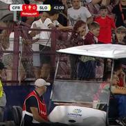 Dan Petrescu, trimis în tribune la CFR Cluj - Slobozia / FOTO: Captură TV @Prima Sport 1