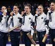 Adar Friedmann (a doua de la dreapta spre stânga) și colegele din echipa feminină a Israelului,cu medaliile de argint / Sursă foto: Instagram@ rbufolin /
 olympicteamisrael