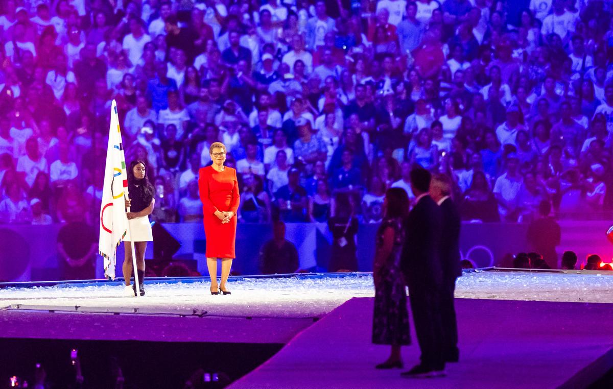 Tom Cruise- ceremonia de închidere a Jocurile Olimpice