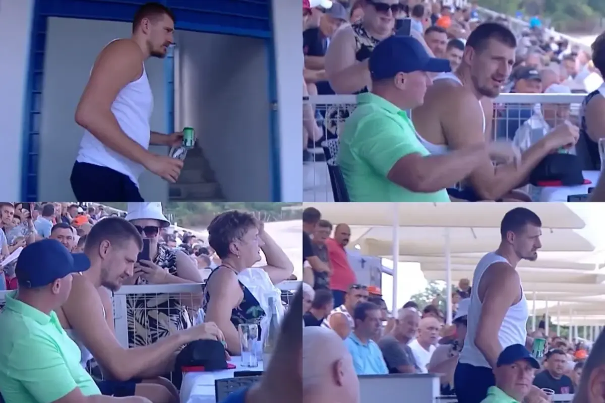 Nikola Jokic n-a mai rezistat! A petrecut cu Djokovic în fața a zeci de mii de sârbi, dar un detaliu l-a dat gata: „Oh, nu!”