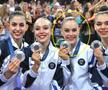 Adar Friedmann, încercuită, și colegele din echipa feminină a Israelului,cu medaliile de argint / Sursă foto: Instagram@ rbufolin