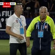 Dan Petrescu, trimis în tribune la CFR Cluj - Slobozia / FOTO: Captură TV @Prima Sport 1