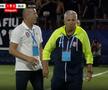 Dan Petrescu, trimis în tribune la CFR Cluj - Slobozia / FOTO: Captură TV @Prima Sport 1