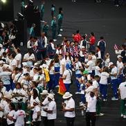 Sportivii români rămași la Paris au defilat pe Stade de France / FOTO: Raed Krishan (GSP.ro)