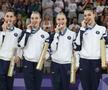 Adar Friedmann (a doua de la dreapta spre stânga)  și colegele din echipa feminină a Israelului,cu medaliile de argint / Sursă foto: Instagram@ olympicteamisrael