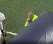 Dan Petrescu, trimis în tribune la CFR Cluj - Slobozia / FOTO: Captură TV @Prima Sport 1