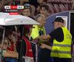 Dan Petrescu, trimis în tribune la CFR Cluj - Slobozia / FOTO: Captură TV @Prima Sport 1
