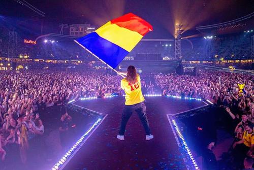 Salvatore Ganacci, pe scenă la Untold în tricoul lui Hagi, foto: untoldfestival