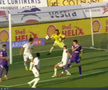 Fază controversată de arbitraj în FC Botoșani - FC Argeș. FOTO: captură Prima Sport
