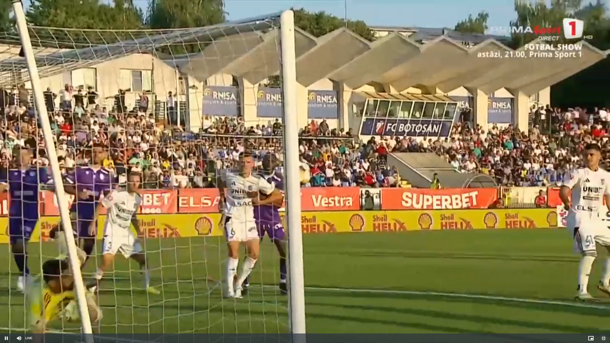 Gol sau nu? Altă fază controversată în Superliga, după scandalul de la Craiova