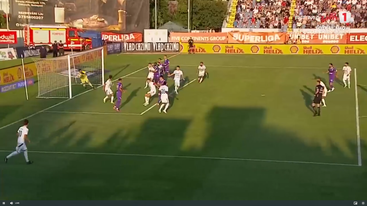 Gol sau nu? Altă fază controversată în Superliga, după scandalul de la Craiova