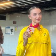 Daria Vrînceanu, vicecampioană mondială U20 la triplusalt/ Foto: Carmen Dumitru (GSP)