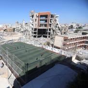 Jucători și terenuri de fotbal din Fâșia Gaza // Foto: Imago