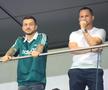 Cosmin Matei (stânga) și Attila Hadnagy (dreapta), în tribune la Sepsi - FCSB 0-0 / Foto: Ionuț Iordache GSP