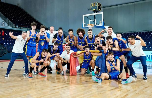 După aproape 40 de ani, România U16 e din nou în primele 8 naționale ale Europei la baschet masculin